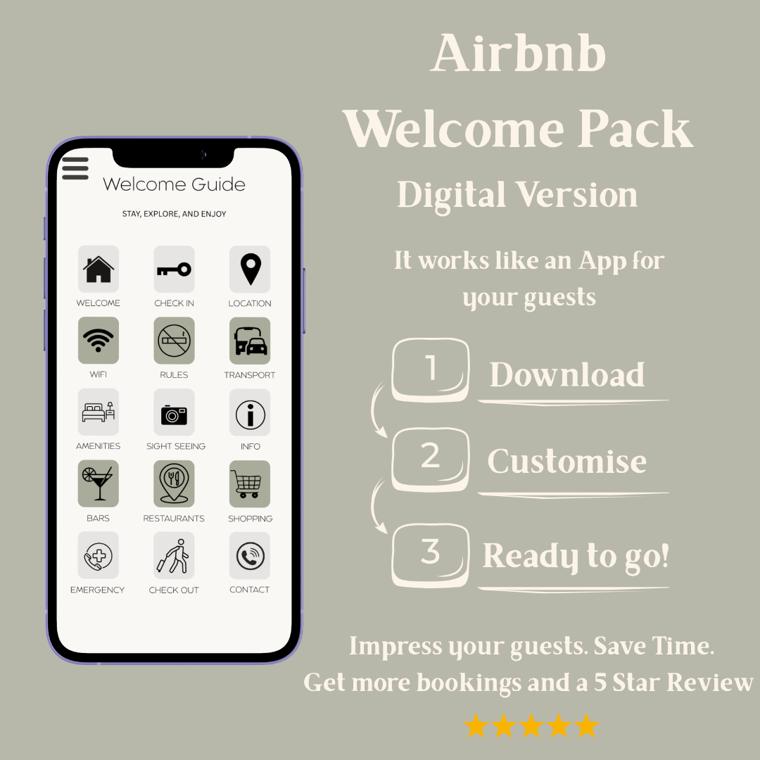 Airbnb Digital Welcome Pack Template