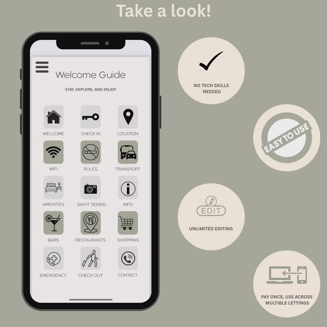 Airbnb Digital Welcome Pack Template